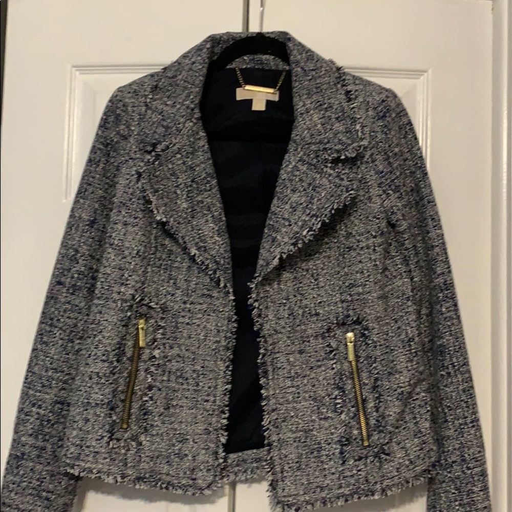 Michael Michael Kors blue tweed jacket